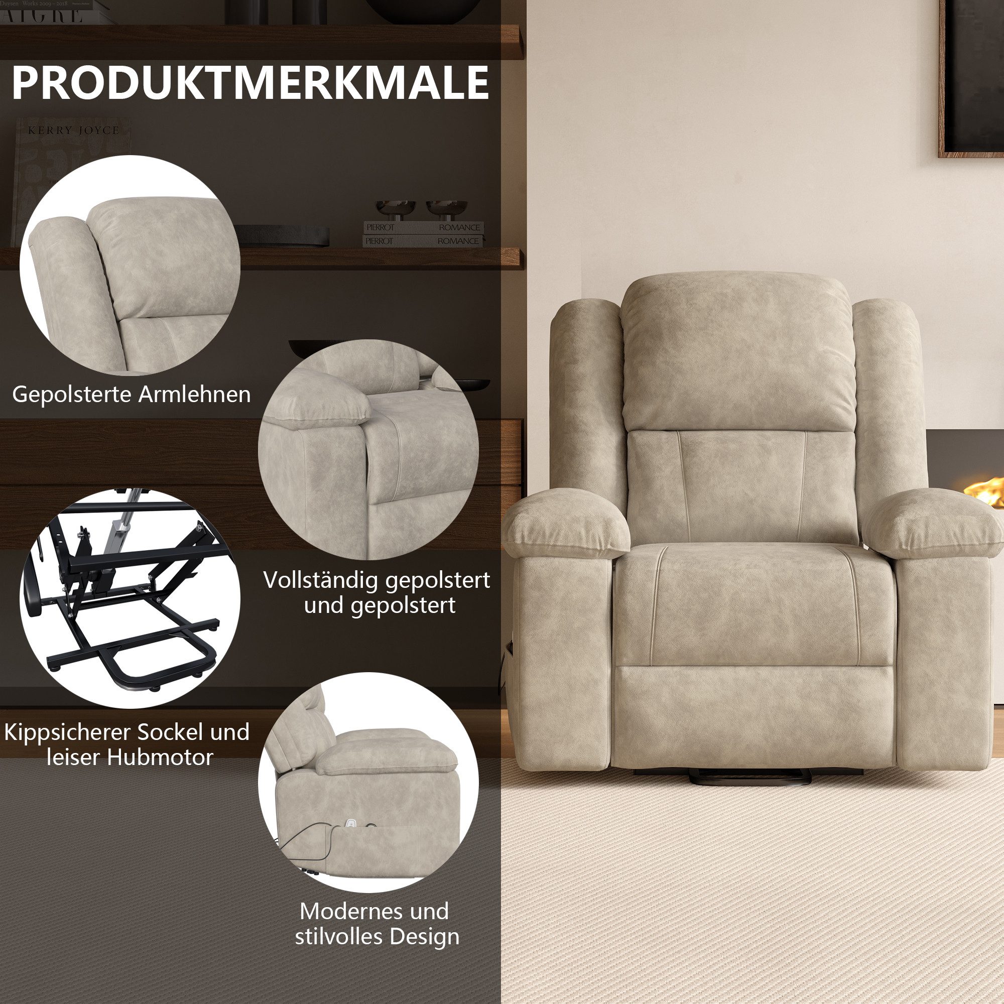 Furnishings Home Sessel TV-Sessel Multifunktionaler Fernsehsessel günstig online kaufen