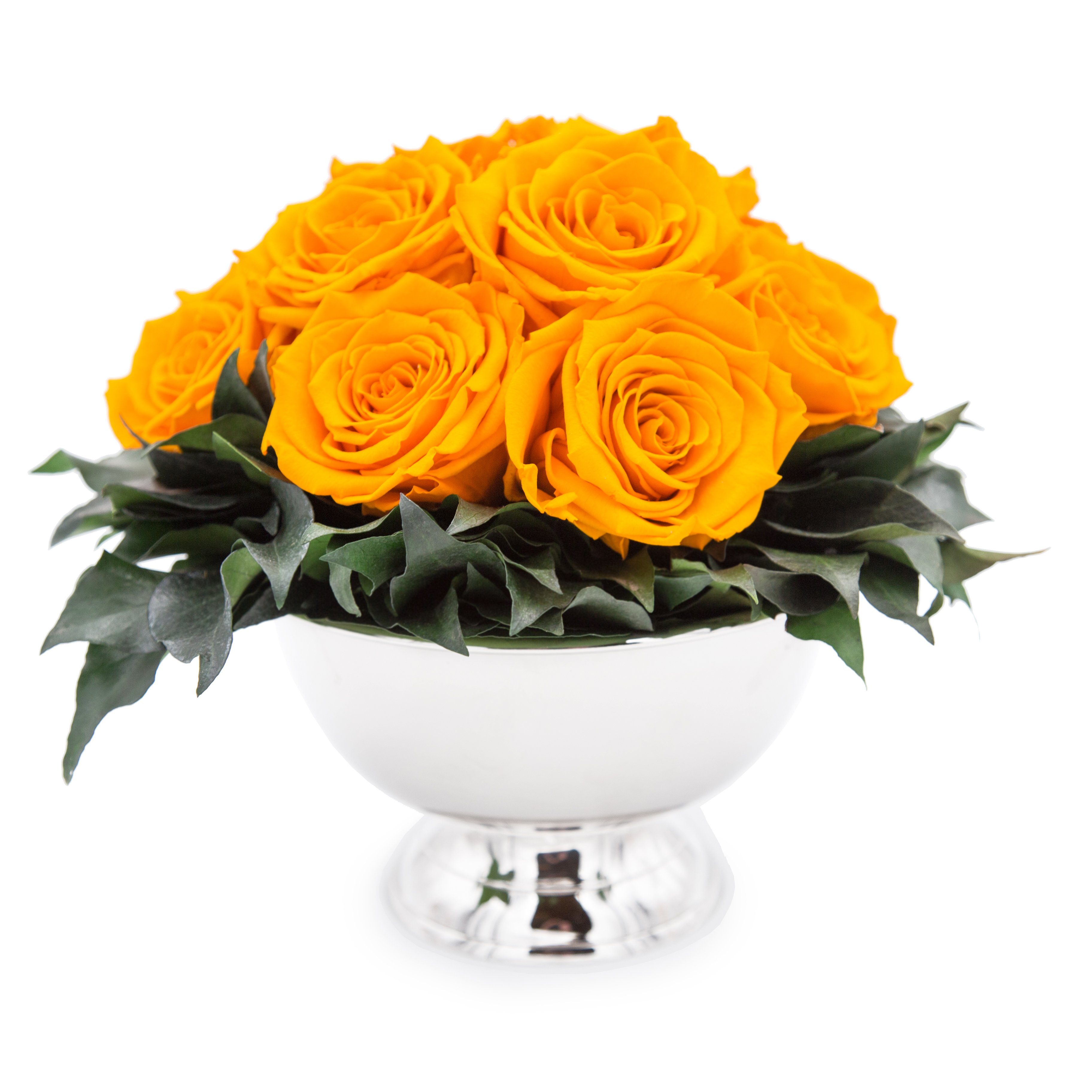 Jahre Kunstblume 11 Höhe für Blumen Gelb cm, Blumenschale Frauen in Geschenk Rosen Blumenstrauß SCHULZ ROSEMARIE I 18 Rosenbox Echte 3 Rose, Infinity haltbar Heidelberg,