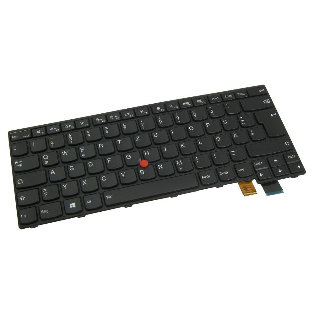 Trade-Shop Ersatzteil passend für Lenovo ThinkPad FRU 00PA546, 01EN694, 00PA423 Tastatur (Tasten: Deutsch, QWERTZ / mit Trackpoint und Hintergrundbeleuchtung)