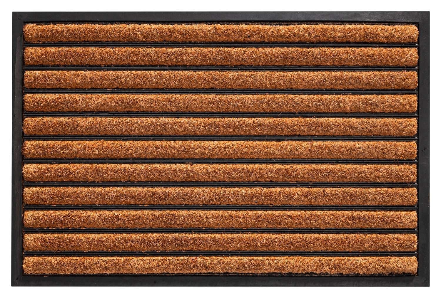 HAMAT Fußmatte RUBCO, Braun, Schwarz, 60 x 40 cm Kokos, Gummi, rechteckig