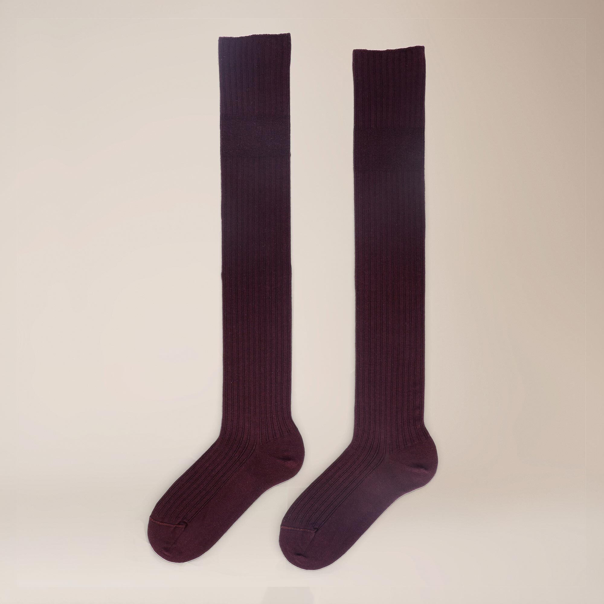 KUNERT Гольфи Ajour Stripe (1-Paar) Overknees mit zartem Loch-Muster