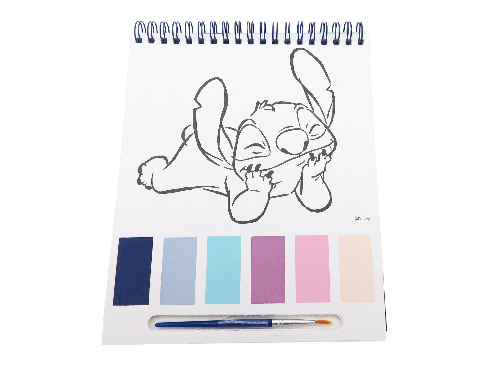 Lilo & Stitch Malblock mit Wasserfarben und Pinsel