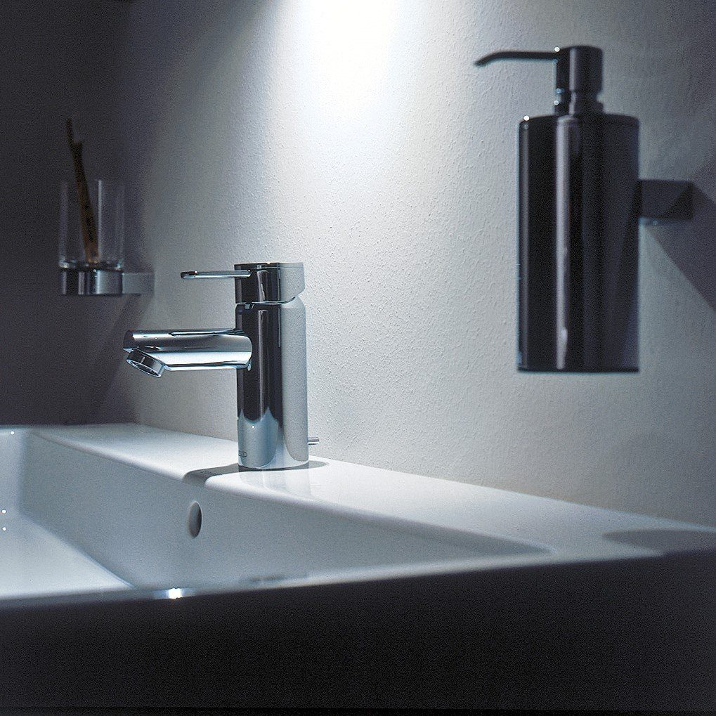 Keuco Seifenspender Plan, (Vormontiert), 250 ml, Metall verchromt, Made in Germany, nachfüllbar, Wandmontage