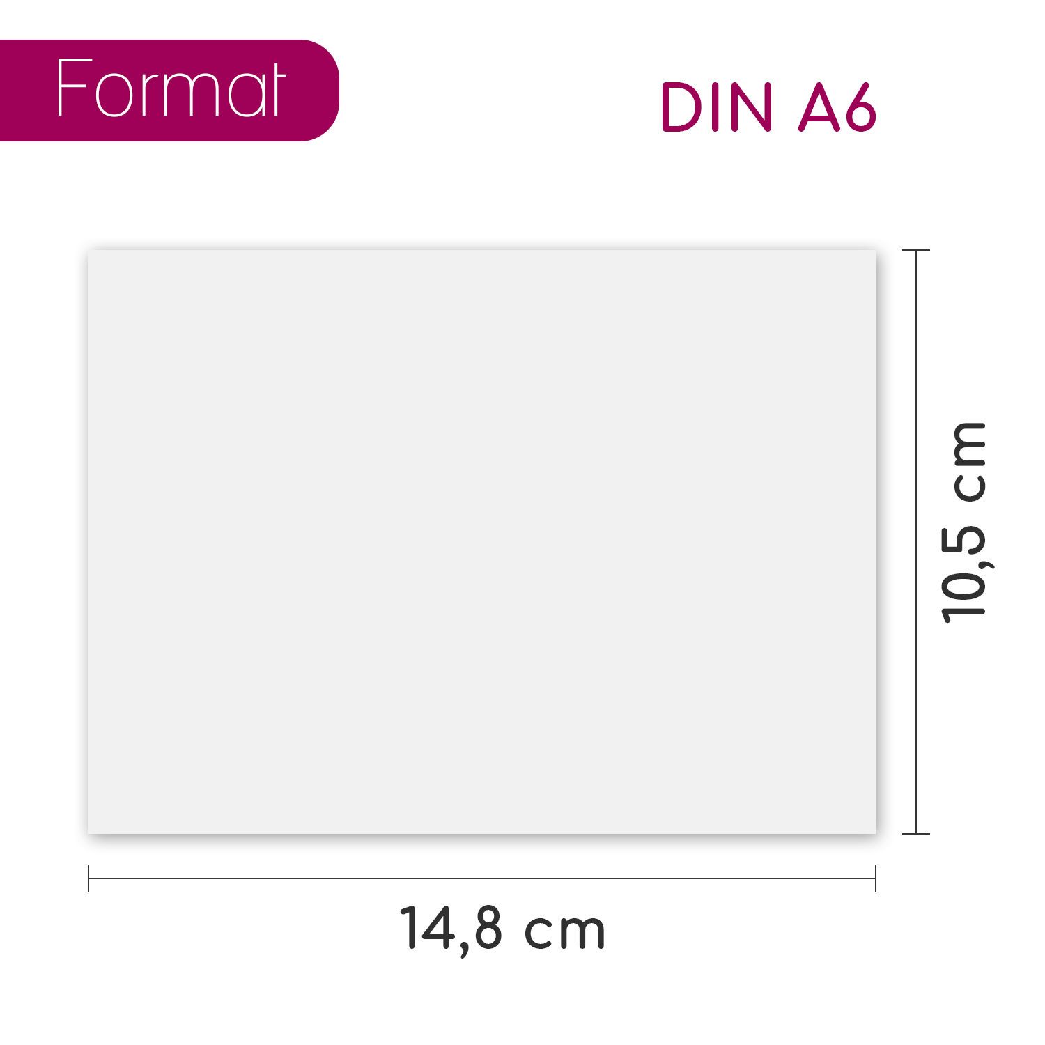 younikat Aufkleber 2000 Blatt blanko 80 g/m² Papier in weiß I DIN A6 I dv1418