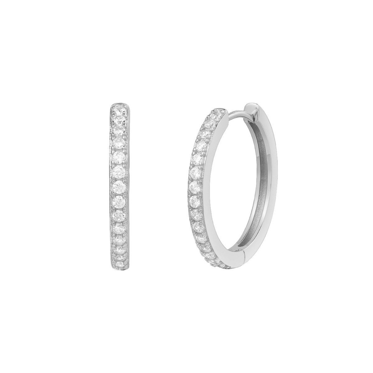 XENOX Paar Серьги-гвоздики Серьги-кольца Серьги Damen Zirkonia Sterlingsilber 20 mm XS10354