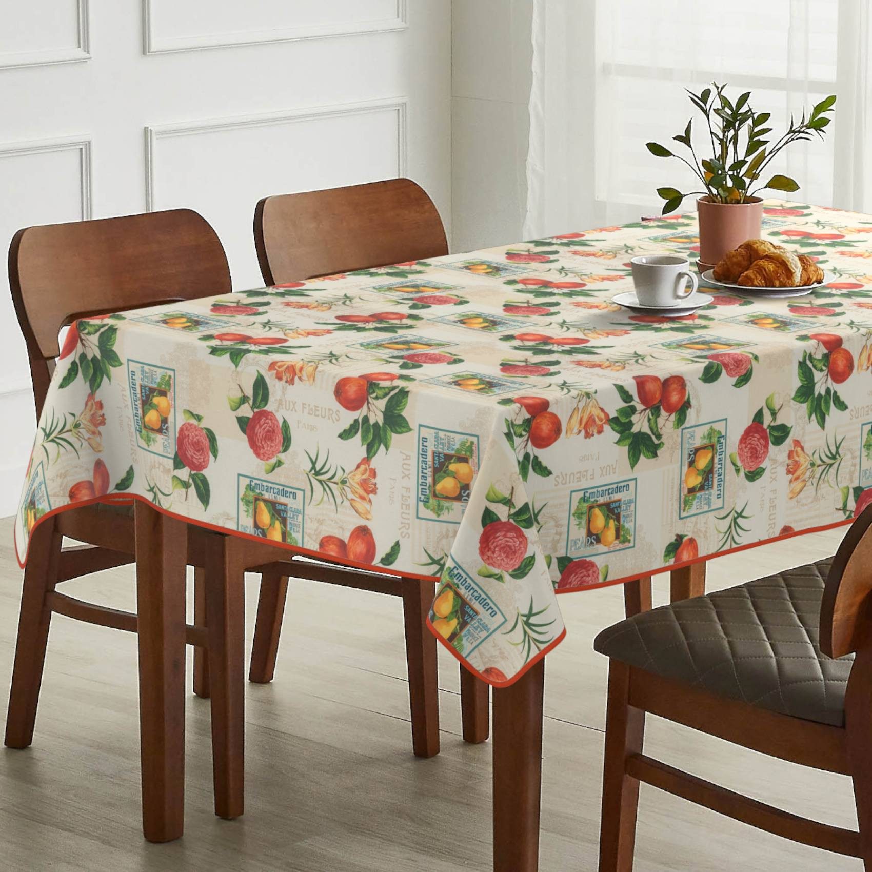ANRO Tischdecke Stoff Digitalprint Tischtuch EasyClean günstig online kaufen