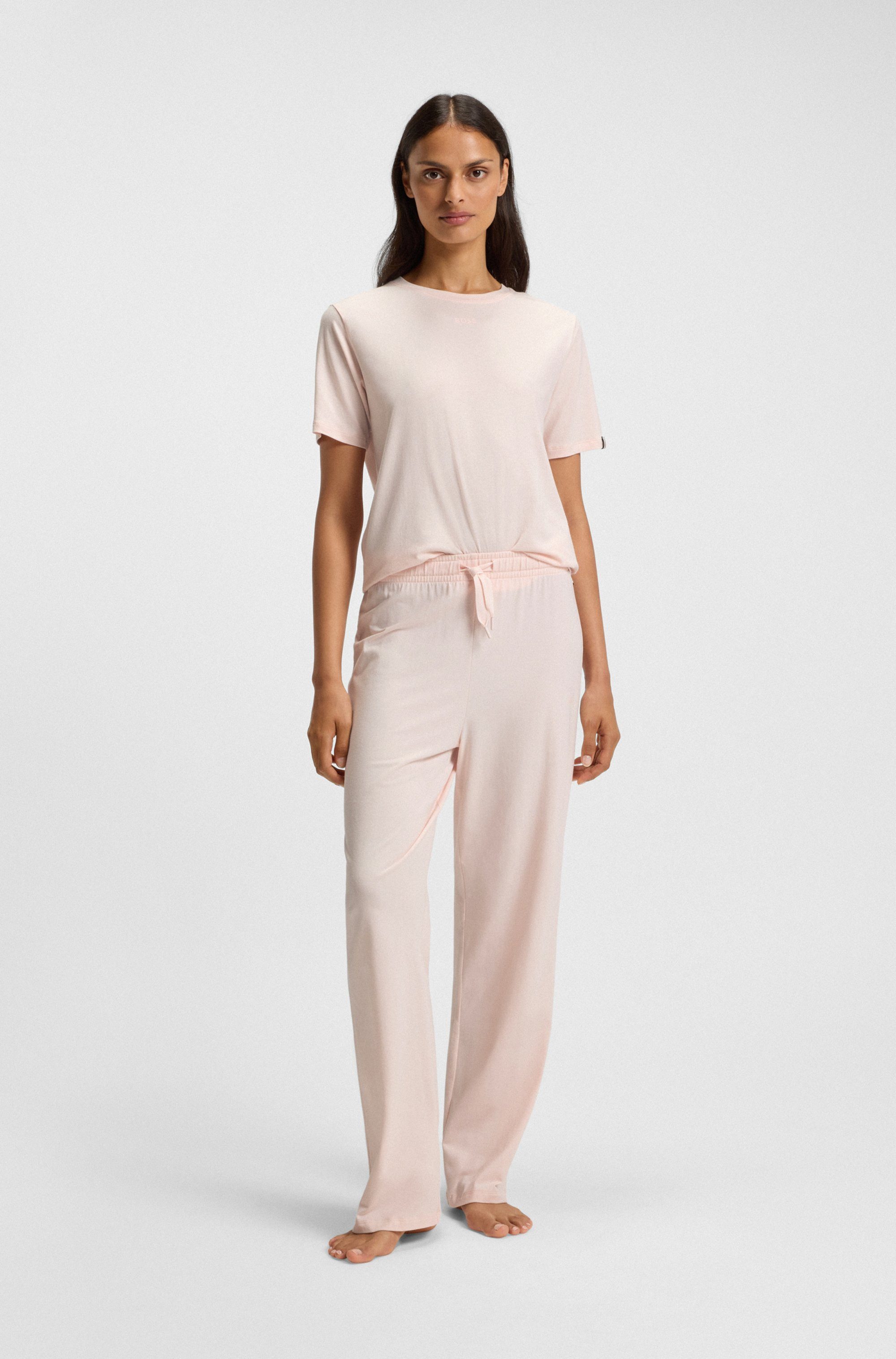 BOSS T-Shirt CI_T-Shirt mit BOSS Logo-Schriftzug & Label