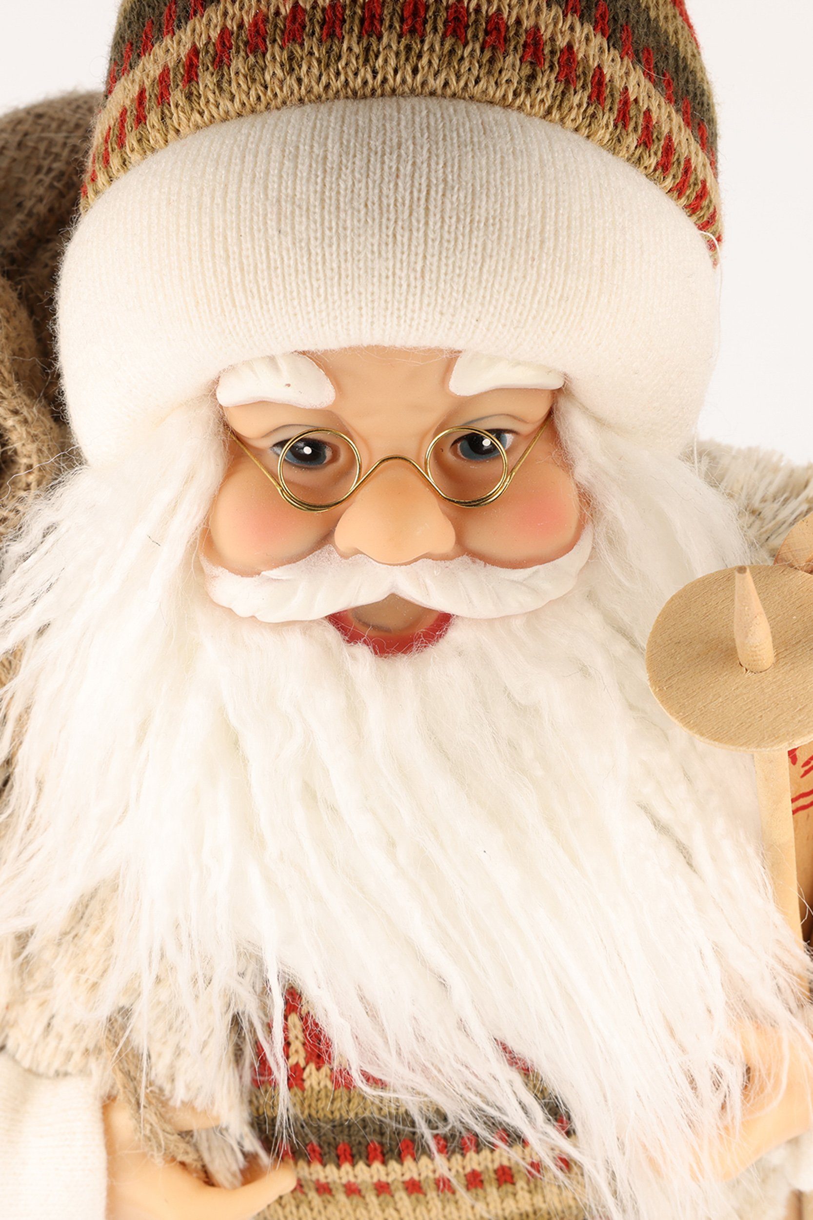 Wohnando Dekofigur Weihnachtsmann goldener Weihnachtsdeko Claus Santa Gold, Dekorfigur in