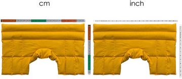 Giraffenland Wärmekissen Leinsamenkissen Schulter & Nackenkissen mit Kragen. Großes Wärmekissen Nacken & Schulter - Geeignet für die Erwärmung in Mikrowelle & Backofen - Leinsamen, Als Wärmekissen für Mikrowelle oder Backofen. Als Kältekissen für Kühlschrank oder Gefriertruhe.