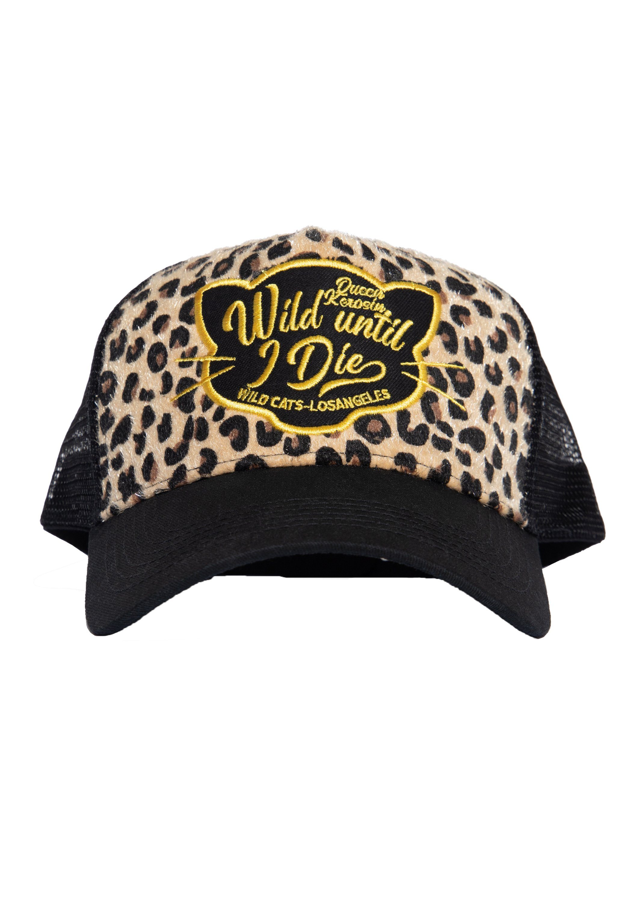 QueenKerosin Trucker Cap Wildcats (1-St) mit Leopardenoptik günstig online kaufen