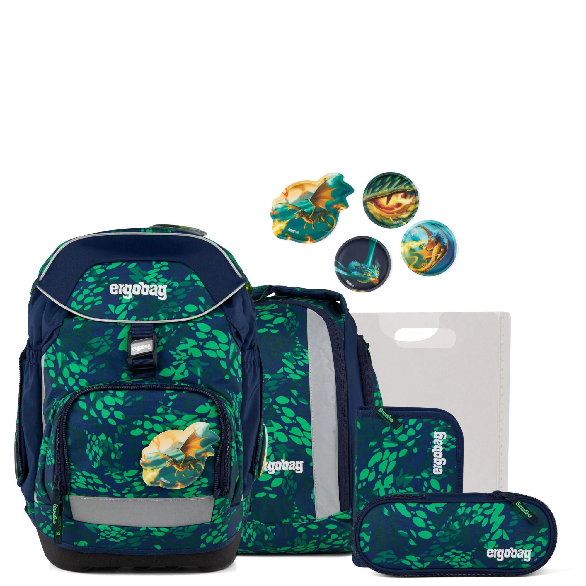 ergobag Schulranzen Pack - Schulrucksack Set 6tlg. Modell 2026 (DrachenbezwingBär)
