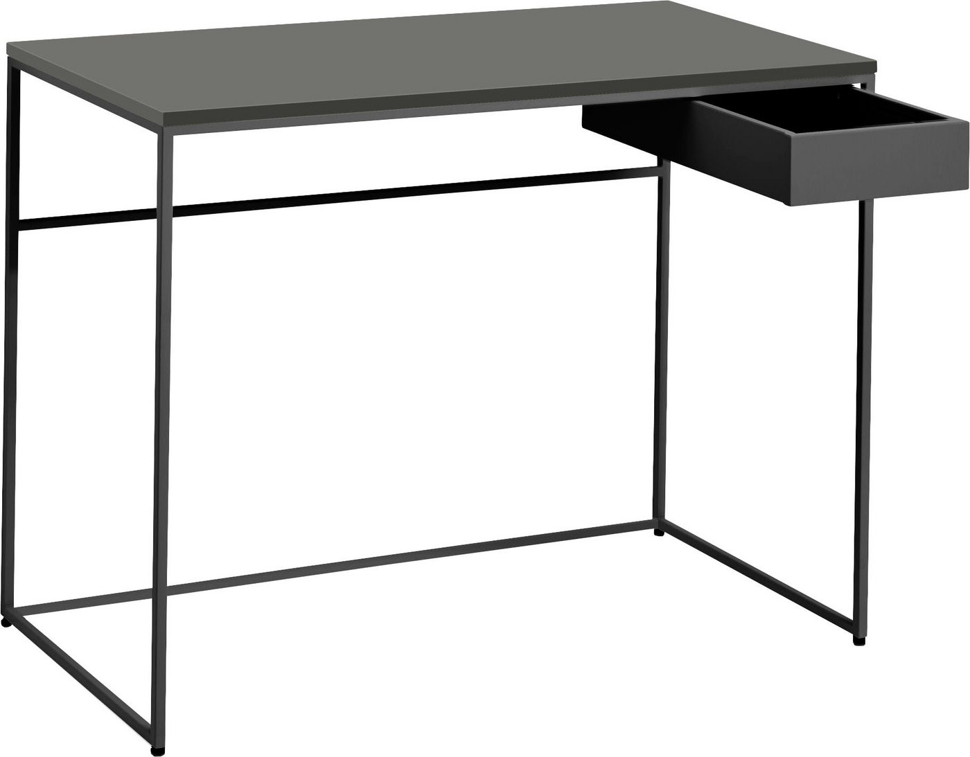 now! by hülsta Schreibtisch »CT 17«, mit Schublade und grauem Gestell-kaufen