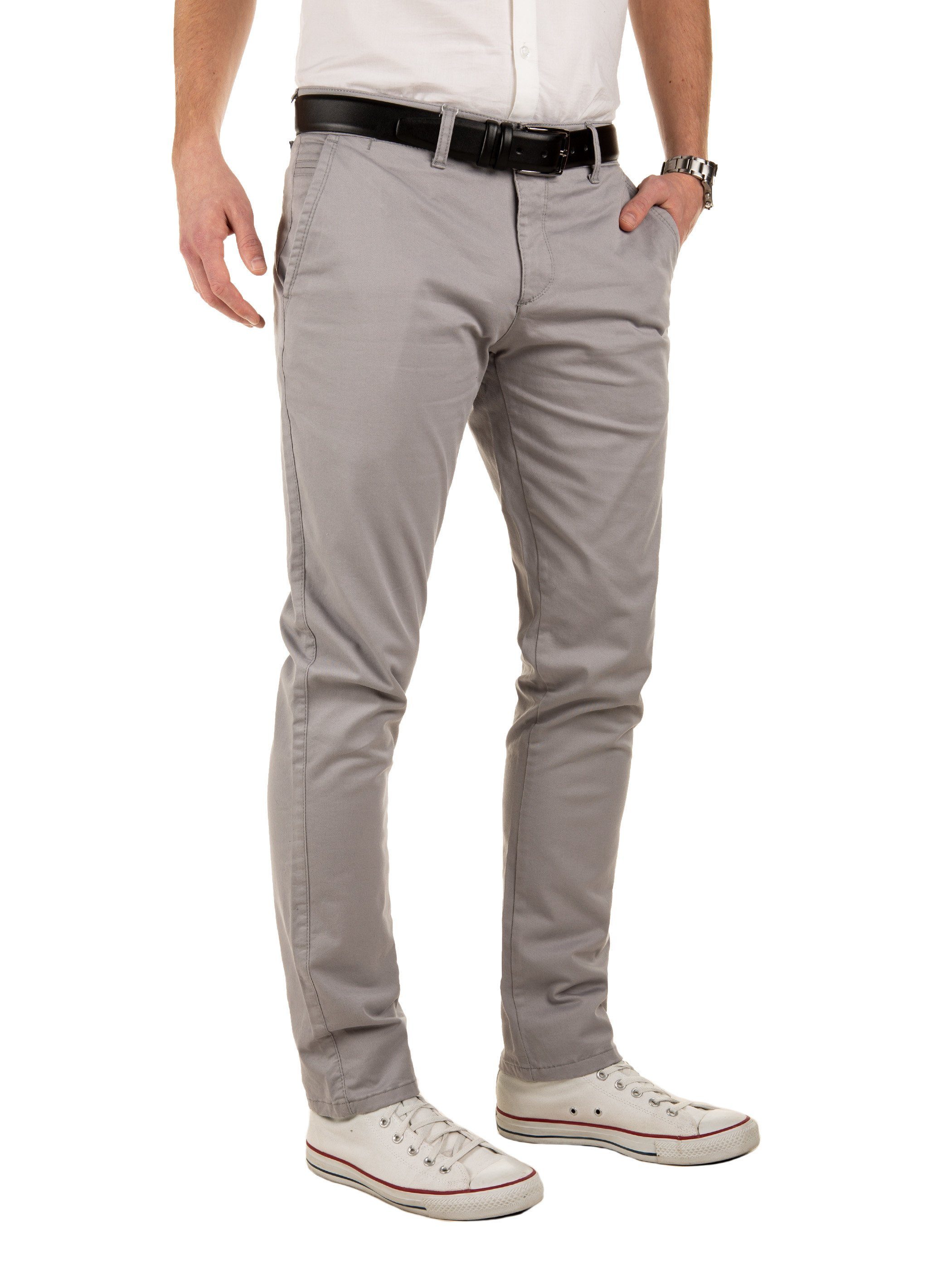 Yazubi Chinohose Modische Chino Hose Dustin von YAZUBI mit Gürtel bequeme Chinohose mit Gürtel