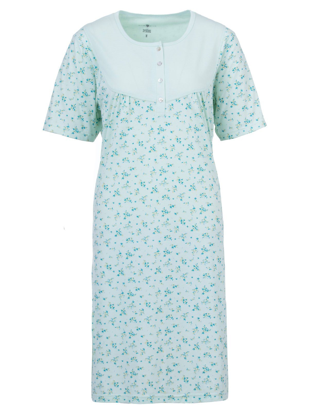 zeitlos Nachthemd Nachthemd Kurzarm - Zweigen/ Blüten günstig online kaufen