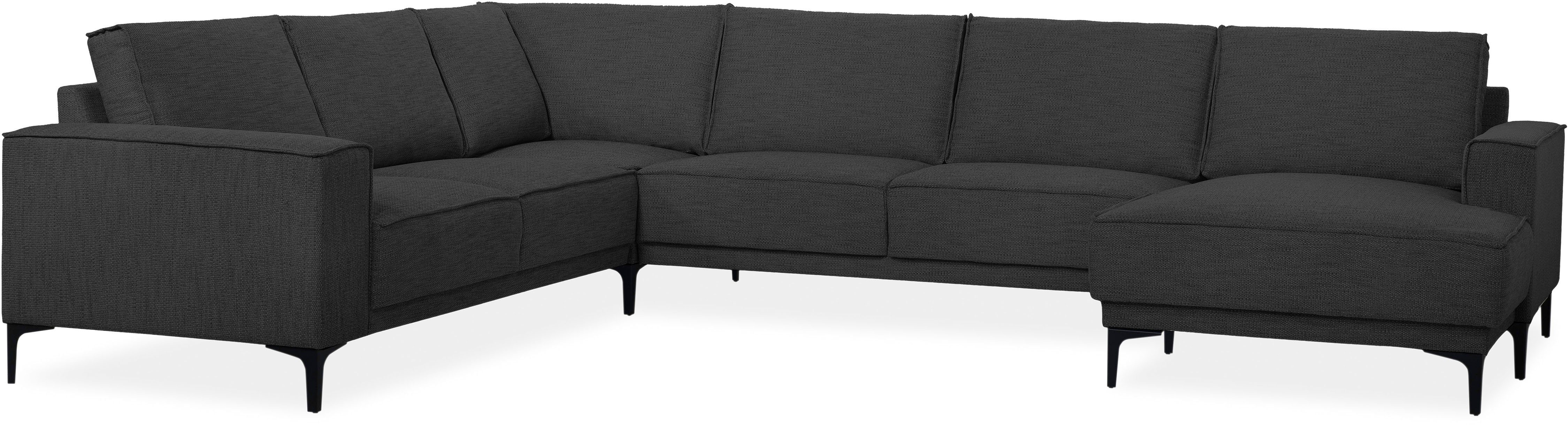 OTTO home Wohnlandschaft "XXL Sofa Oland, Struktur, Flachgewebe, Luxus-Micr günstig online kaufen