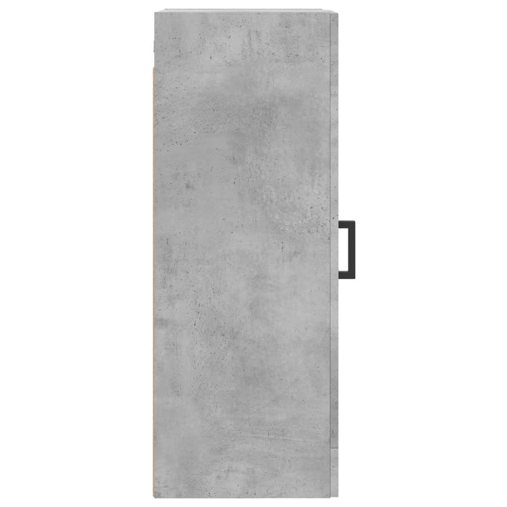 (1 Holzwerkstoff Wandschrank Betongrau cm St) Sideboard 34,5x34x90 vidaXL