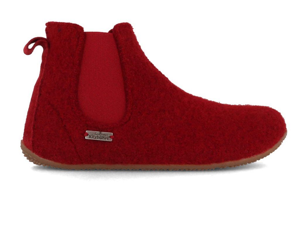 Living Kitzbühel Kinder Chelsea Boots, dark cherry, hüttenschuhe, mädchen, junge Hausschuh antibakteriell
