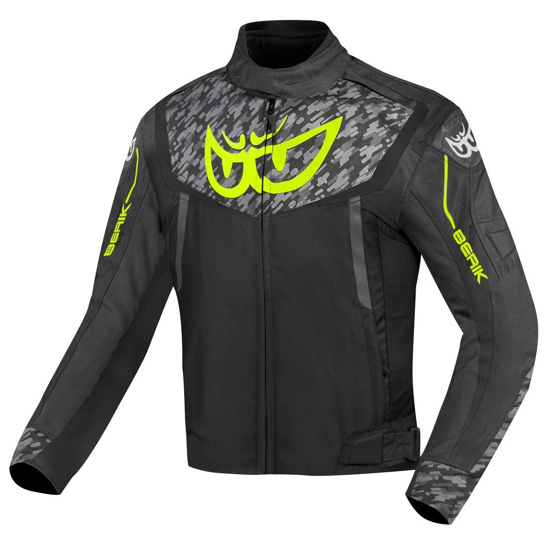 Berik Motorradjacke Camo Street wasserdichte Motorrad Textiljacke herausnehmbares Innenfutter,wasserdicht