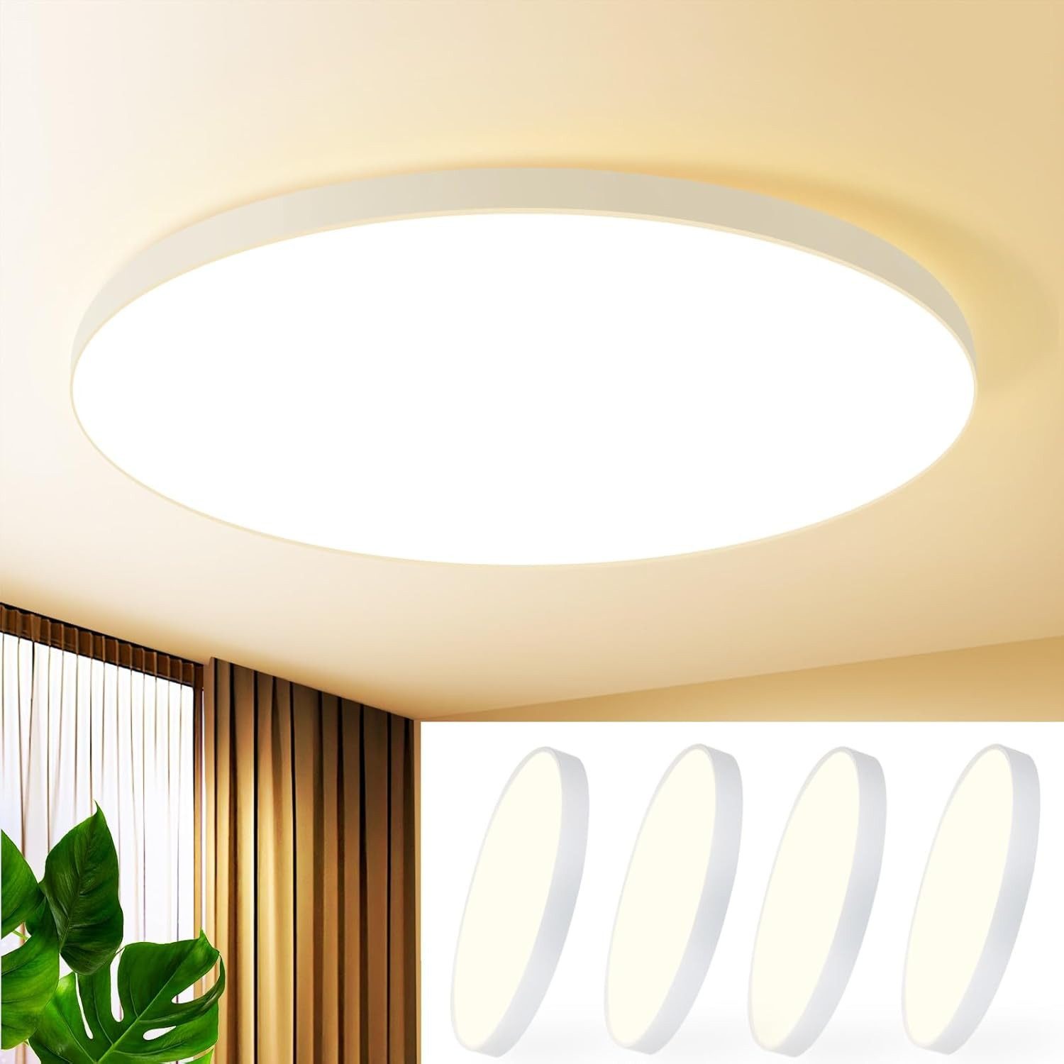Nettlife LED Panel Badezimmer Rund Modern günstig online kaufen