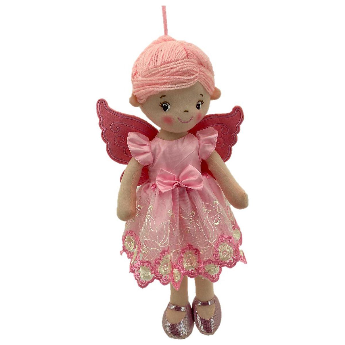Sweety-Toys Stoffpuppe Sweety Toys 13296 Stoffpuppe Ballerina Fee Plüschtier Prinzessin 40 cm rosa