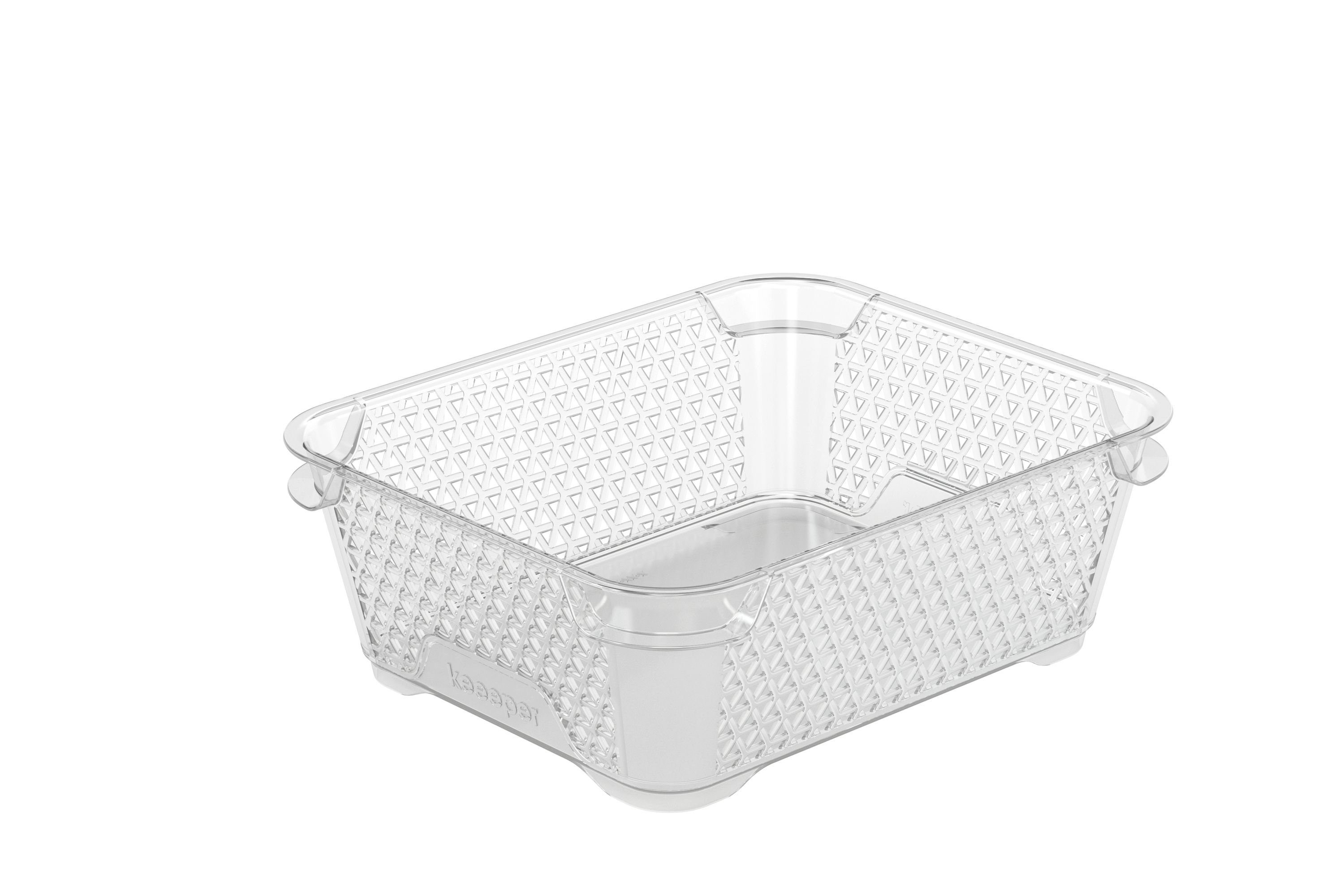 Durchsichtige Plastik-Körbe 25 Cm – Praktische Aufbewahrungskörbe Für Zuhause, Büro Oder Küche – 6 Stück, Stapelbar Und