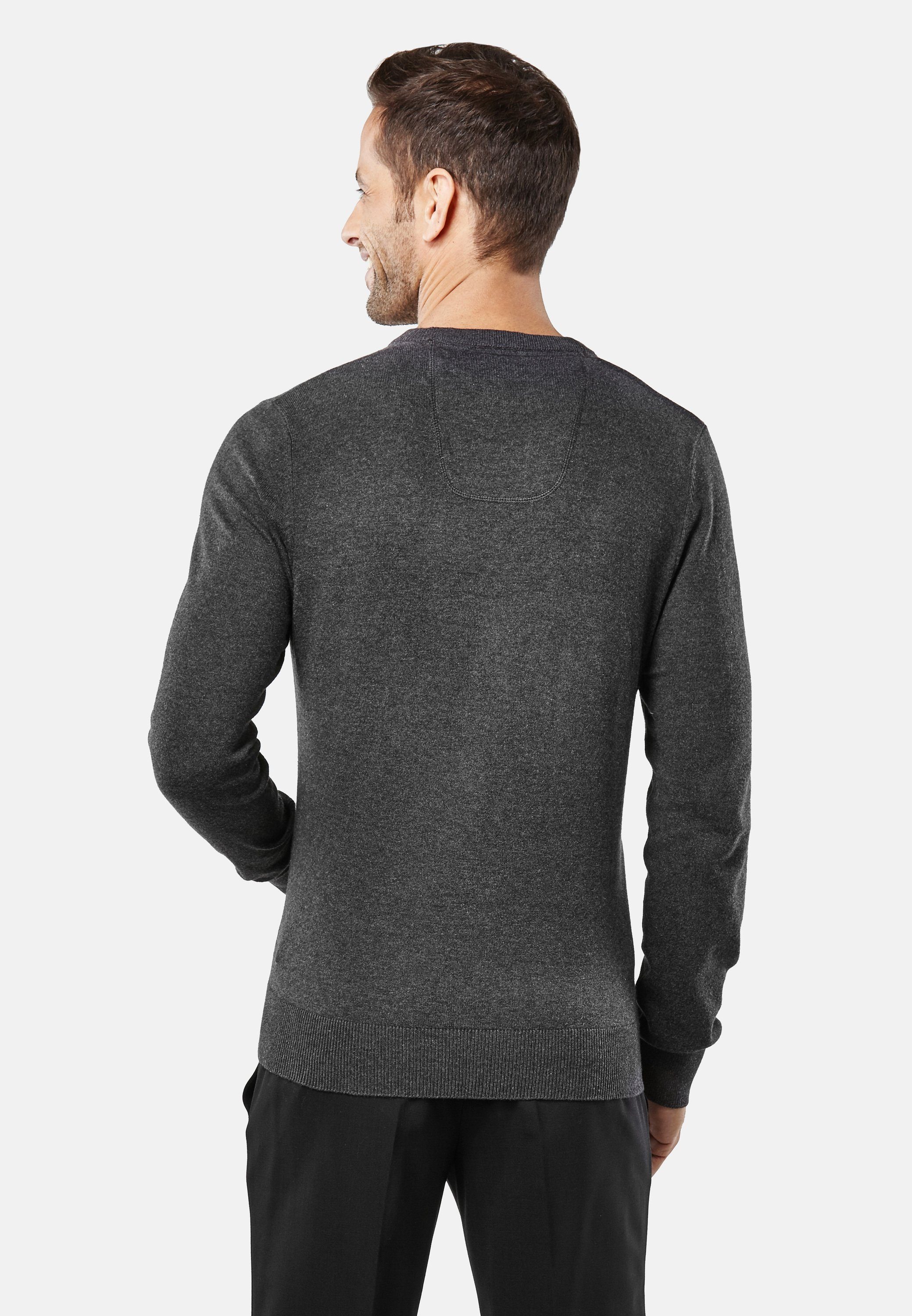 Vincenzo Boretti V-Ausschnitt-Pullover tailliert V Neck