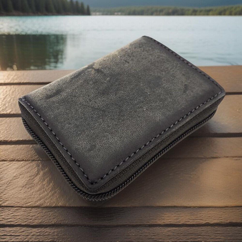 JOCKEY CLUB Mini Geldbörse kleine echt Leder Sicherheitsbörse mit RFID Schu günstig online kaufen