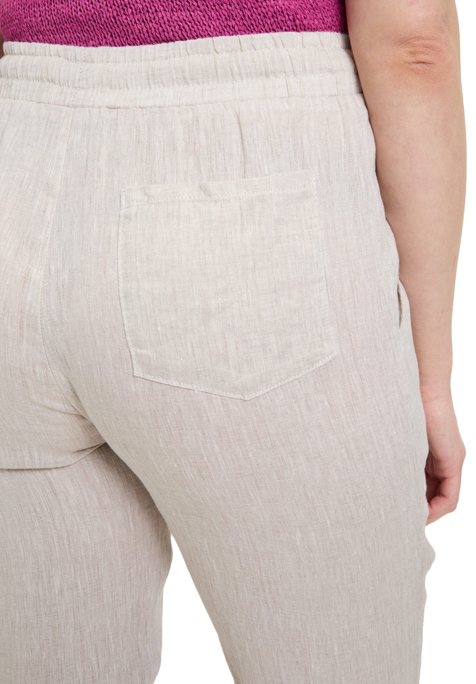 Cartoon Leinenhose Damen mit Tunnelzug Material