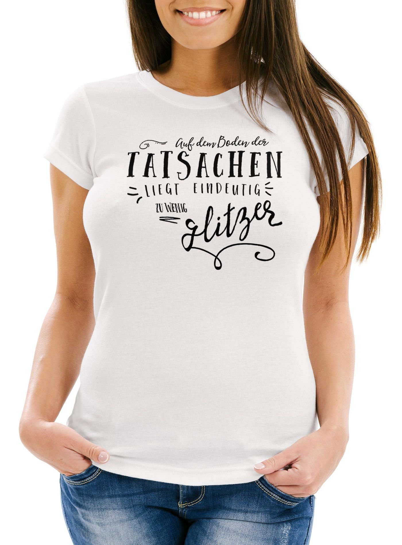 MoonWorks Print-Shirt Damen T-Shirt Spruch auf günstig online kaufen