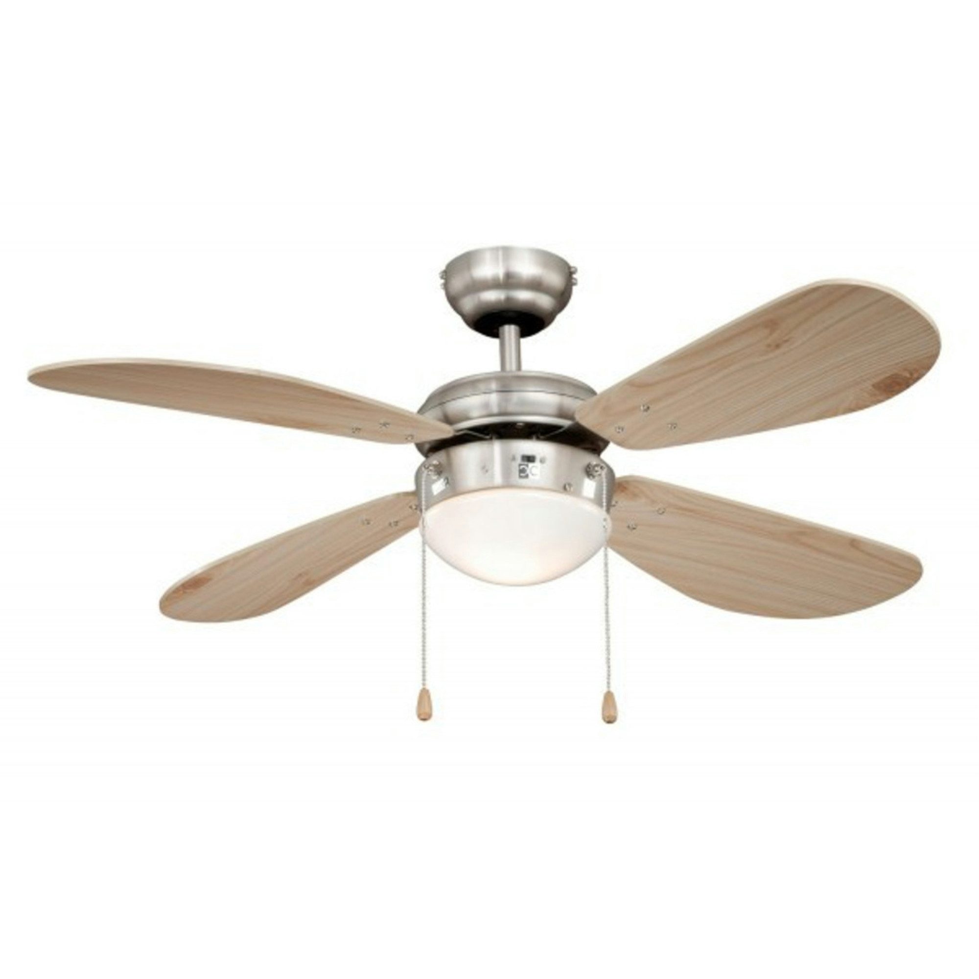 AireRyder Deckenventilator Deckenventilator Classic 105 cm Nickel / Kiefer, Mit Zugschnur