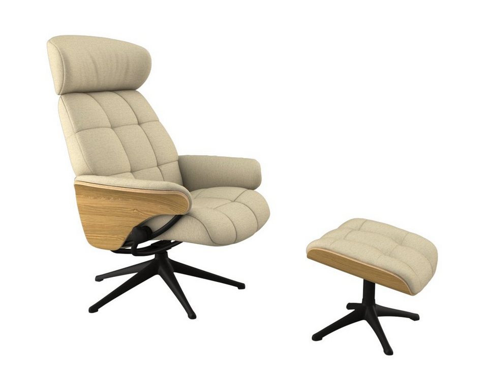 FLEXLUX Relaxsessel Relaxchairs Skagen, Relaxsessel,Hohes Komfort,Ergonomische  Sizhaltung,Rückenverstellung, Modernes skandinavisches Design