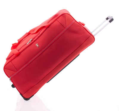 GLADIATOR Reisetasche »mit Rollen - JUMBO - 80 cm - 104 Liter - Rollentasche, Trolleytasche, Gewicht: 2,8 kg, Trolley-Reisetasche Sporttasche - rot«