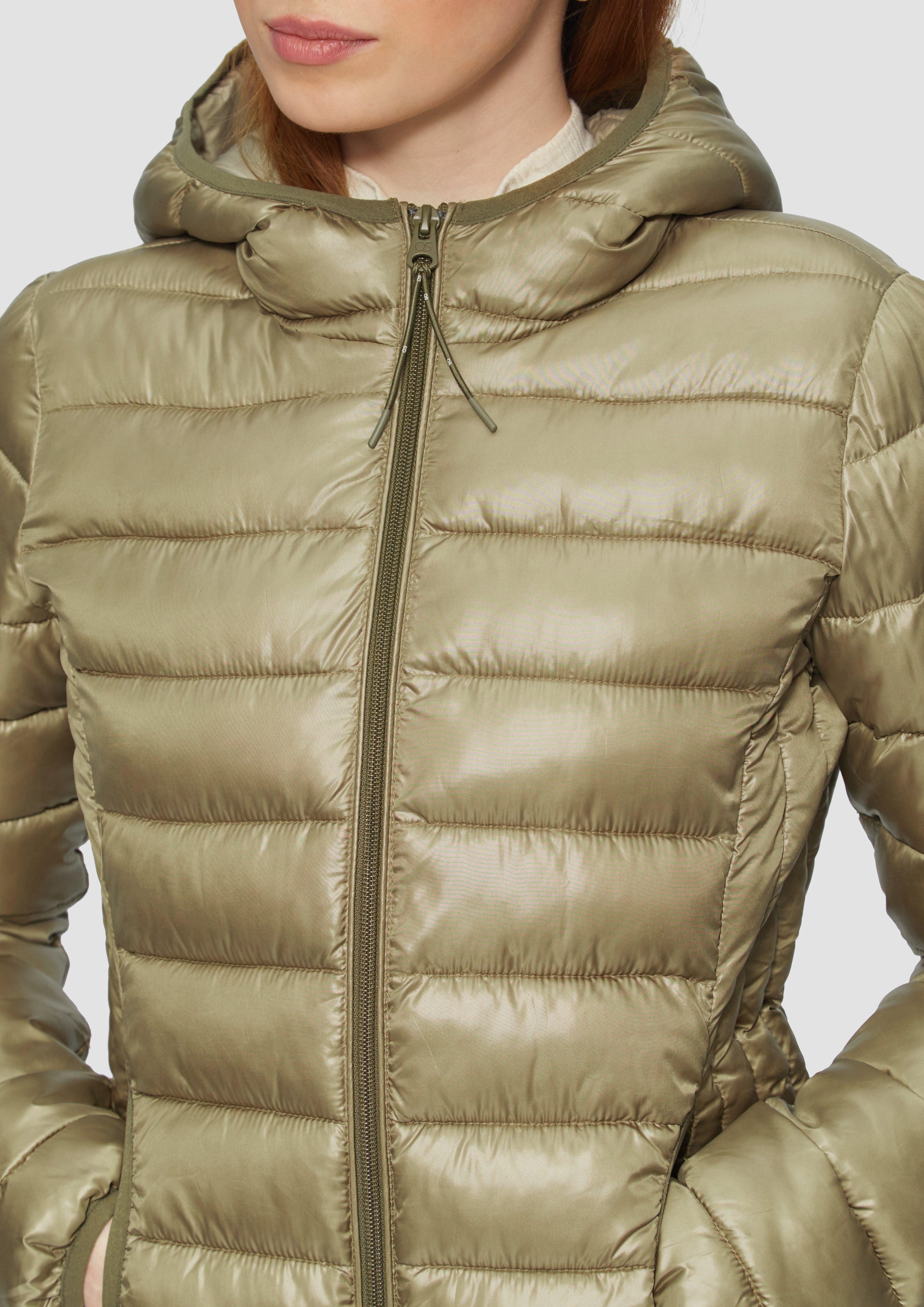 QS Outdoorjacke Steppjacke mit Kapuze günstig online kaufen