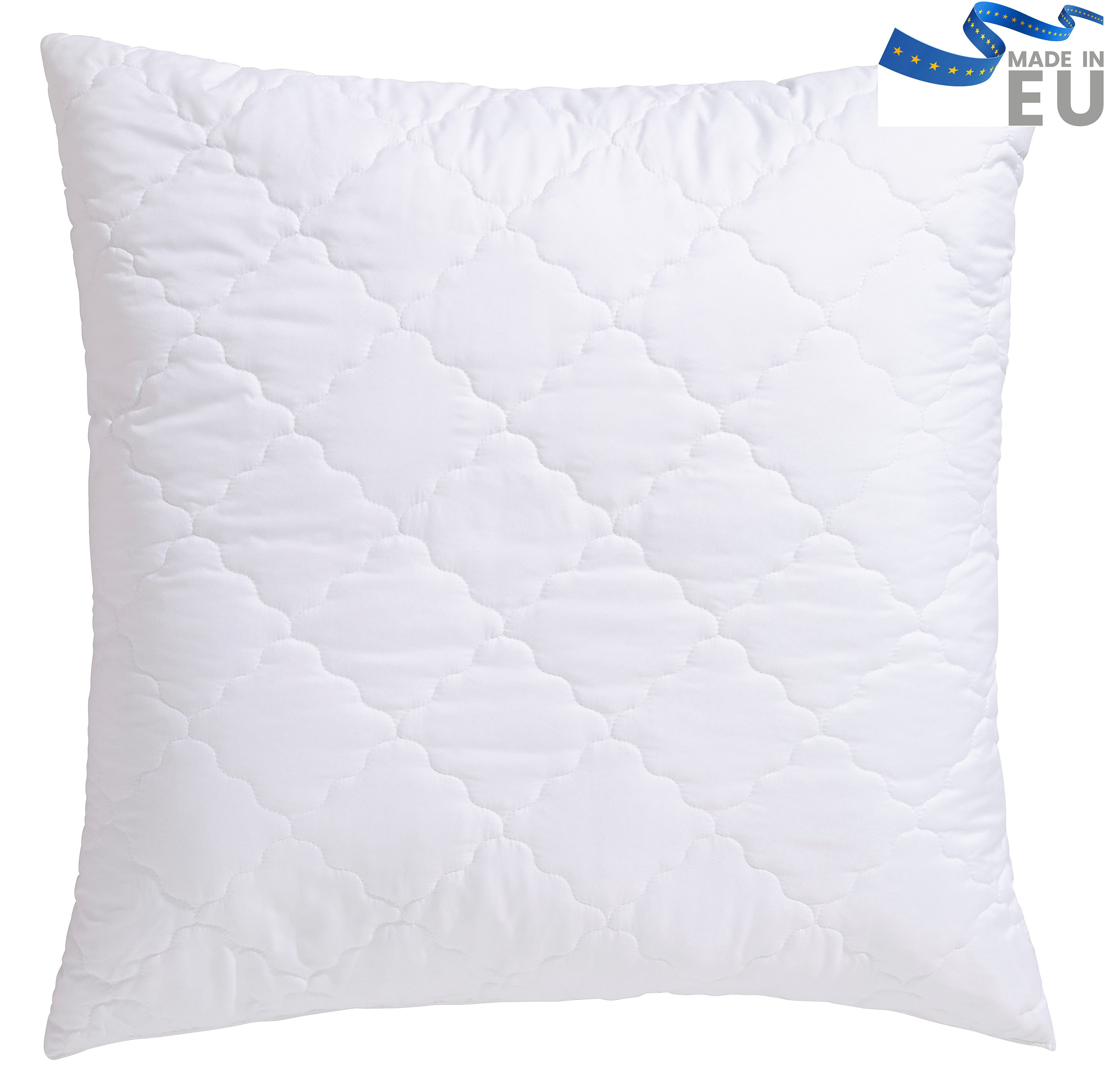 OTTO home Microfaserkissen MAILO, Füllung: Aufschüttelbare Faserbällchen aus Polyester-Regenerat, Bezug: Microfaser-Feinbatist uni, Seitenschläfer, Bauchschläfer, Kissen 40x80 & 80x80 erhältlich