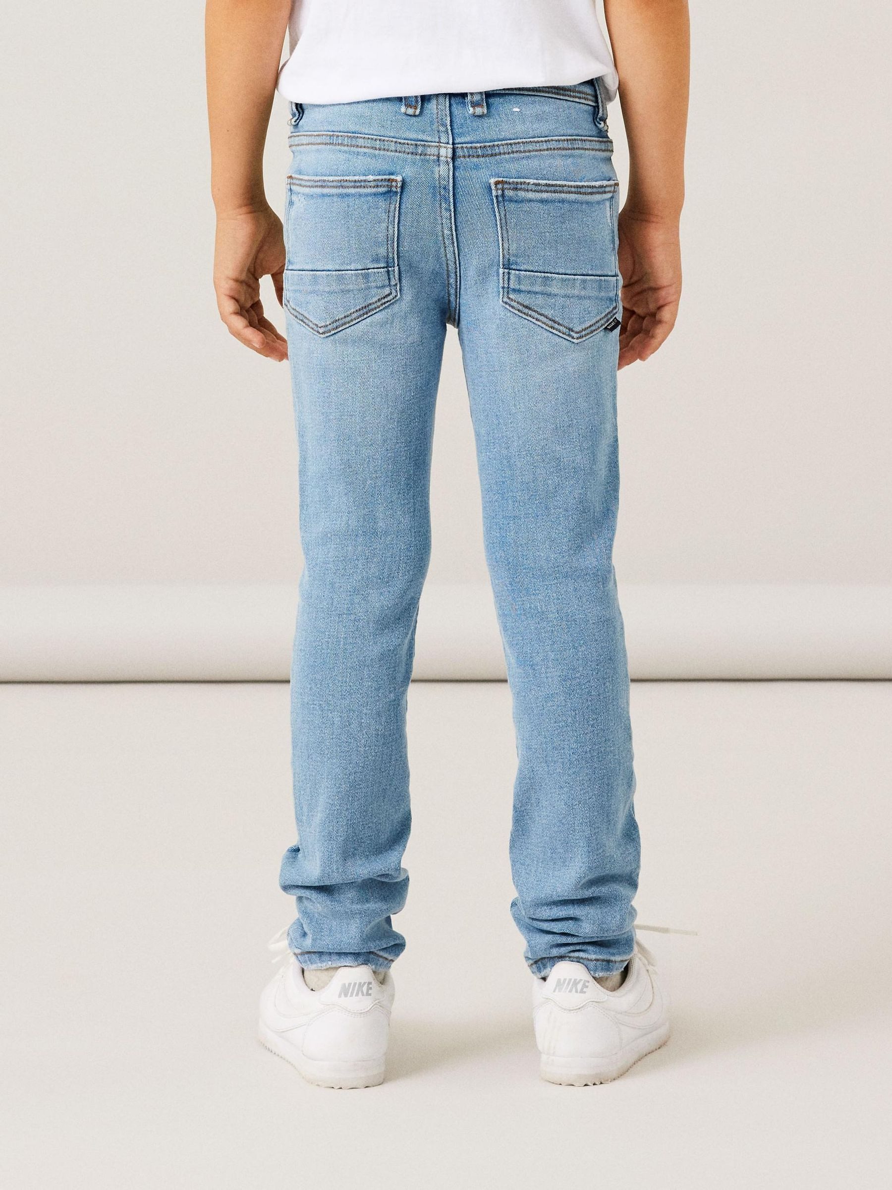 Name It Regular-fit-Jeans Straight Leg Denim Jeans mit für Unisex Baumwolle Regular Fit unifarben wärmend Haken casual-Style – Bild 5 von 5