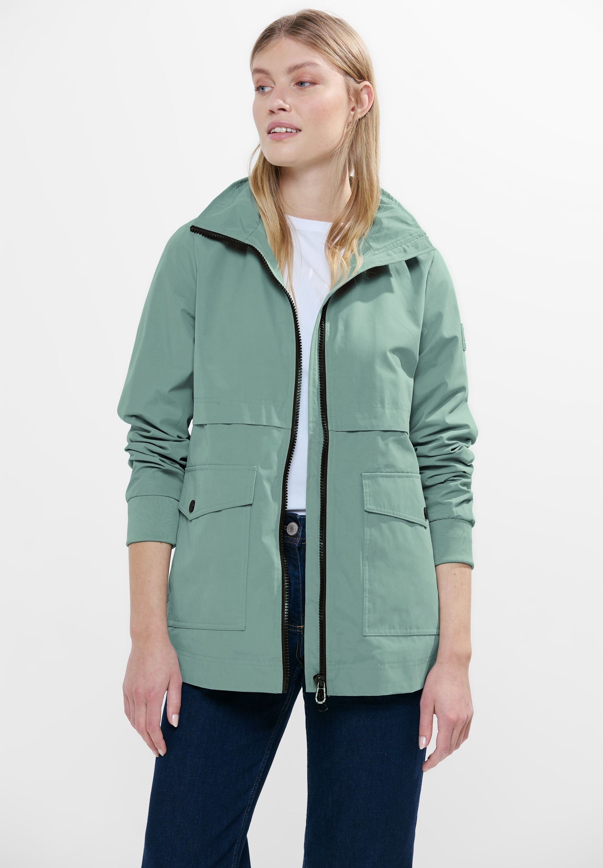 Cecil Anorak Short Trench Jacket mit Stehkragen und im TrenchCoat-Stil