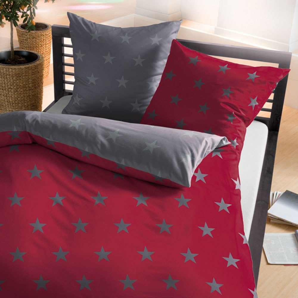 TRAUMSCHLAF Bettwäsche Stars Korunt, Biber, 3 günstig online kaufen