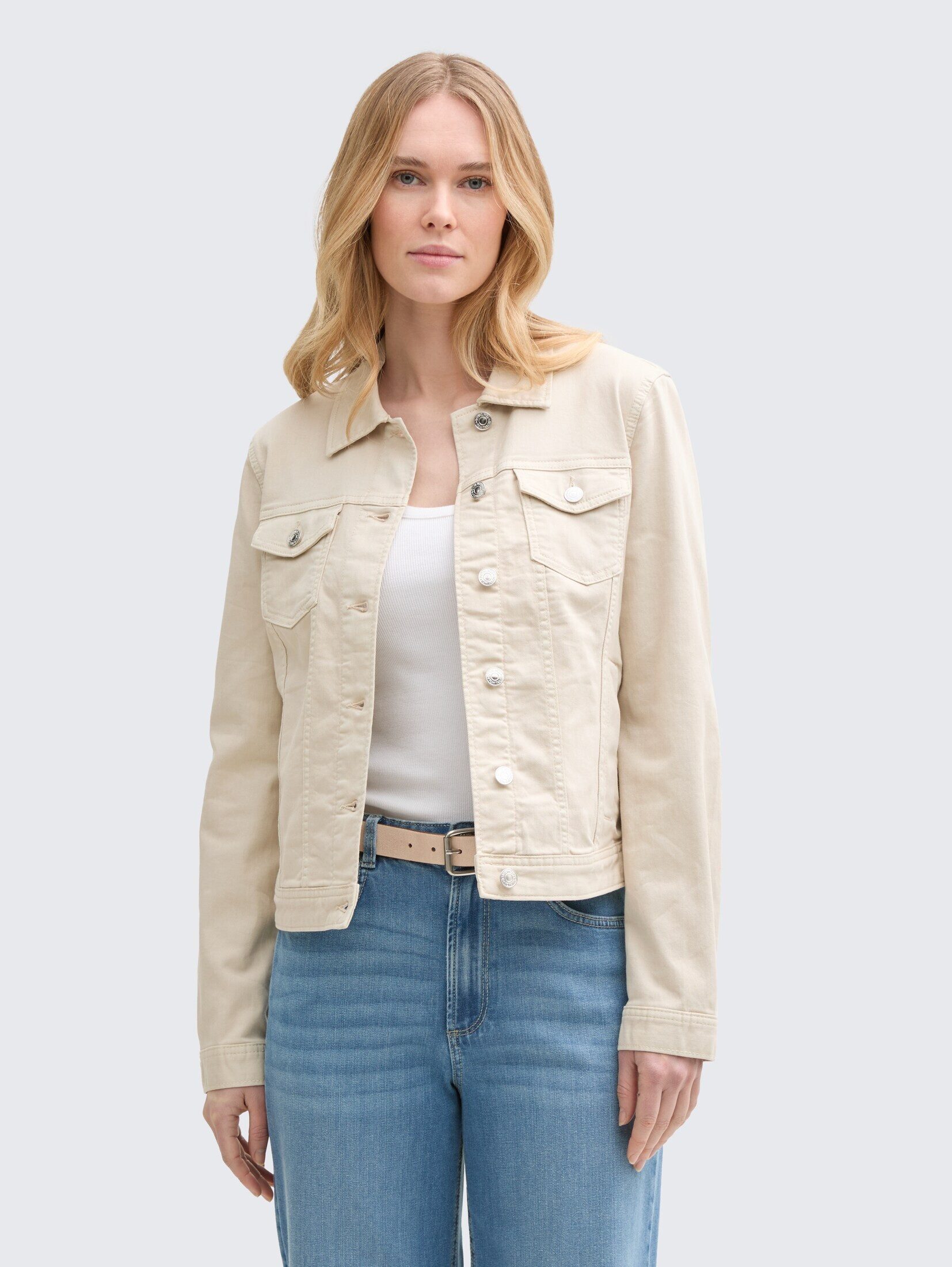 TOM TAILOR Jeansjacke Jeansjacke mit Eingriffstaschen günstig online kaufen