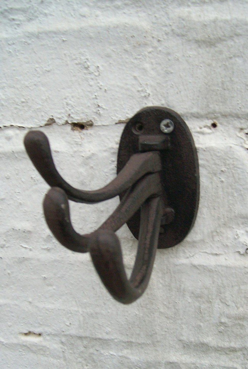 Deko-Impression Wandhaken Dreifachhaken, Wandhaken, schwenkbar drehbar, Gusseisen braun Landhaus, (1-St)