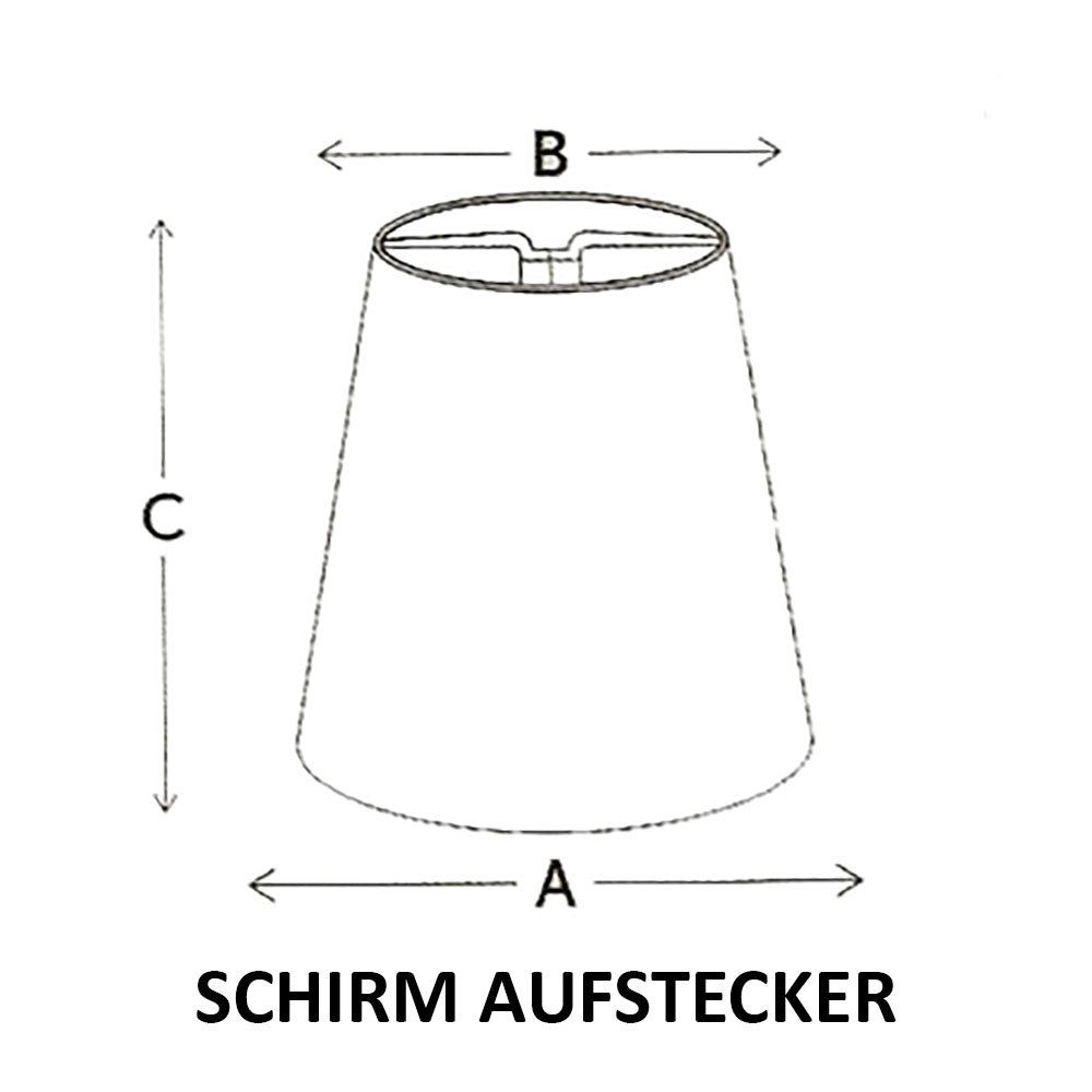 Dirk Davids Leuchten GmbH Lampenschirm Lampenschirm Aufstecker Struktur Beige Goldprofiel klemmschirm 11-7-11, Zeitlose Eleganz
