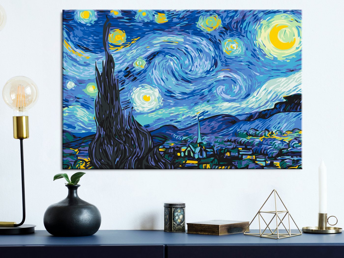Thumbnail - Artgeist Malen nach Zahlen Van Gogh's Starry Night