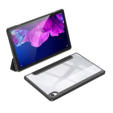 Dux Ducis Tablet-Hülle Toby Eco-Leather Tablet-Ledertasche Schale Cover für Lenovo Tab P11 mit Smart-Sleep Funktion Wake-Up Stifthalter Schutzhülle Schwarz