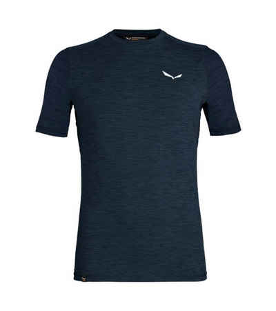 Salewa Funktionsshirt »SALEWA Pedroc Hybrid 2 Dry Shortsleeve T-Shirt komfortables Herren Trainings-Shirt fürs Homeworkout Lauf-Shirt Navy«