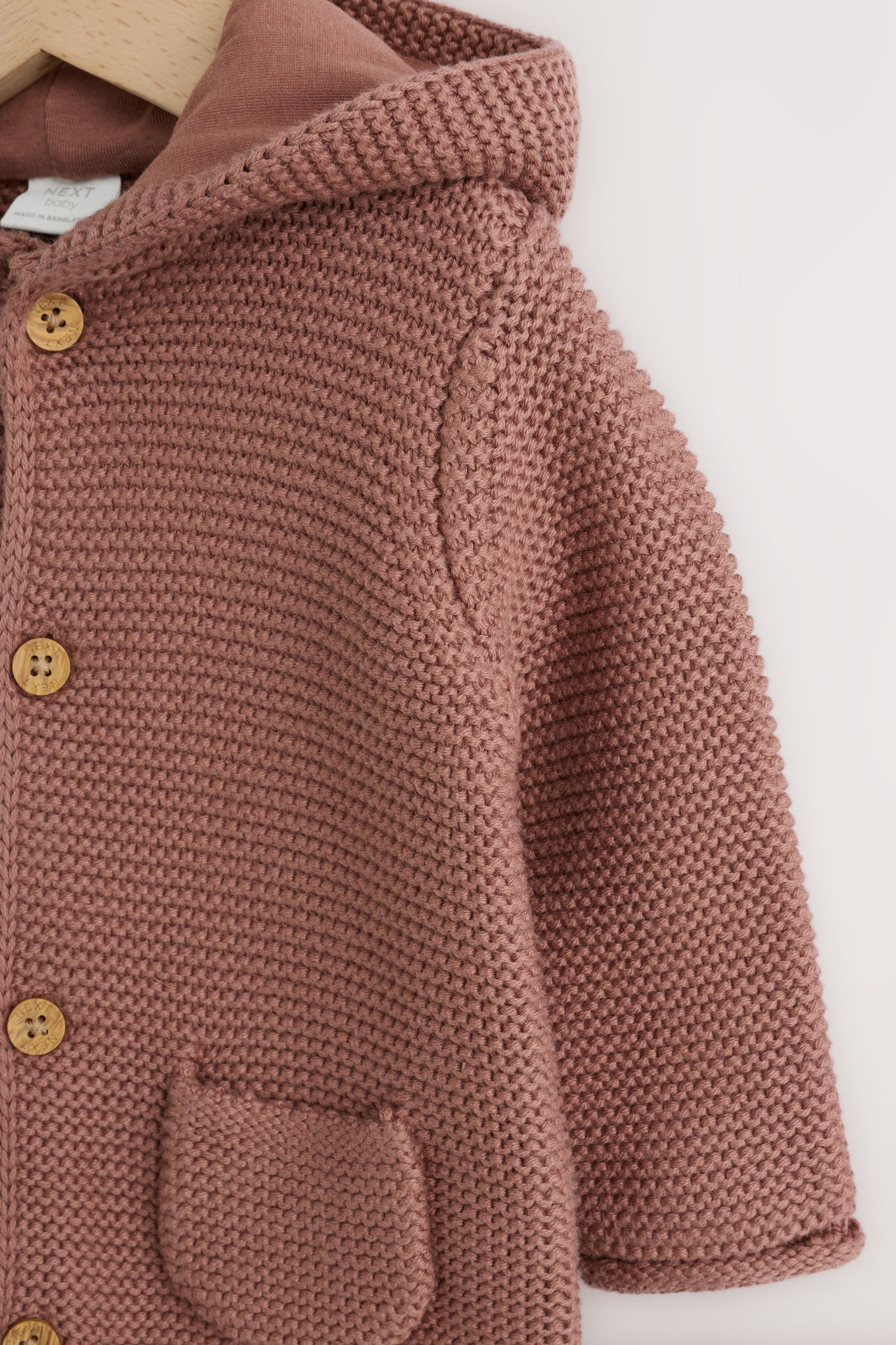 Next Strickjacke Baby Strickjacke mit Kapuze (1-tlg) – Bild 4 von 5