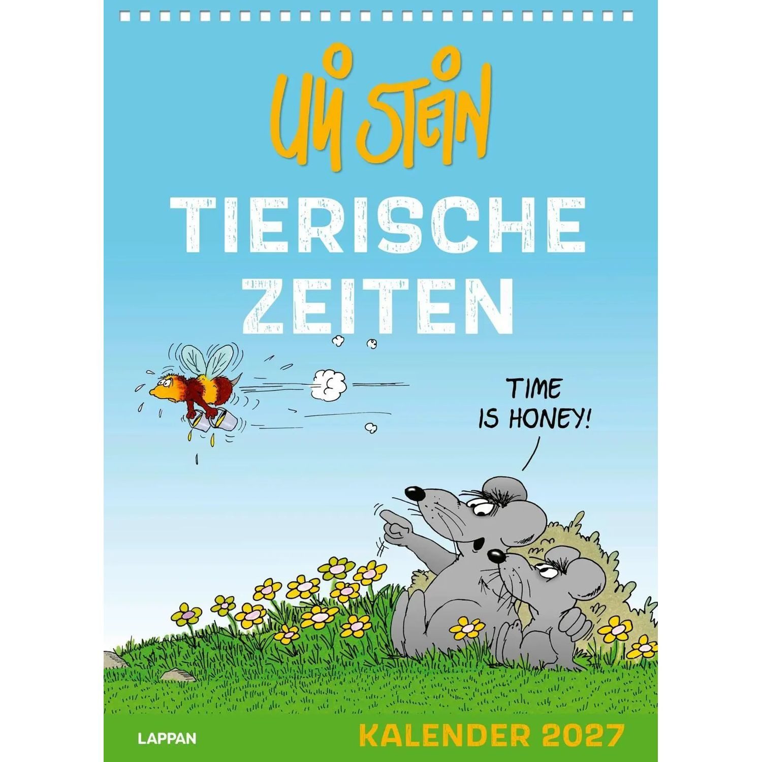 Lappan Verlag Wandkalender Uli Stein Tierische Zeiten 2027: Monatskalender für die Wand