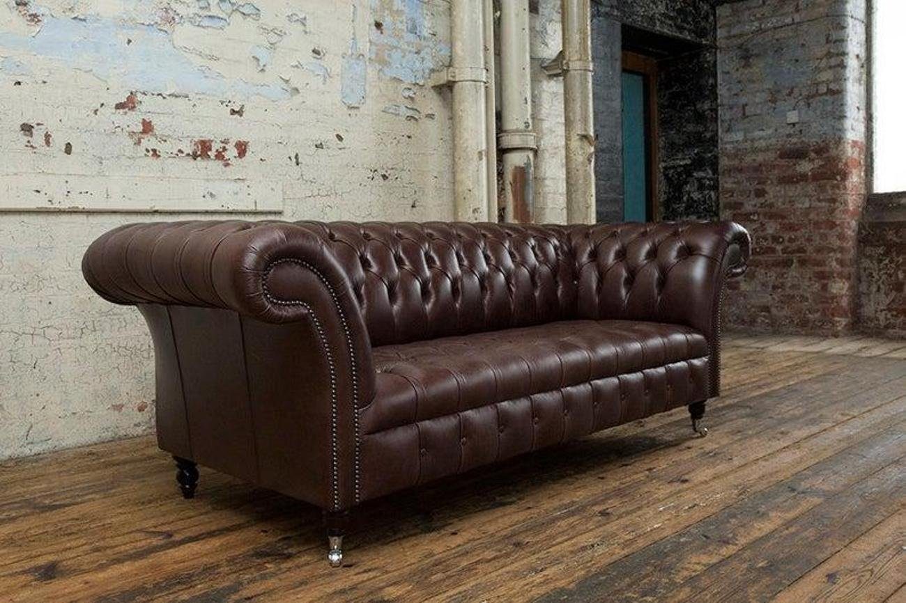 JVmoebel 3-Sitzer Polster Sofa Sitzer Made Klassische Neu, Europe Luxus Leder Sofas3 Couch in Design