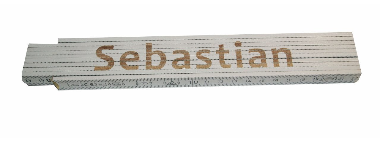 HEKA Zollstock Zollstock Sebastian 2 m weiß