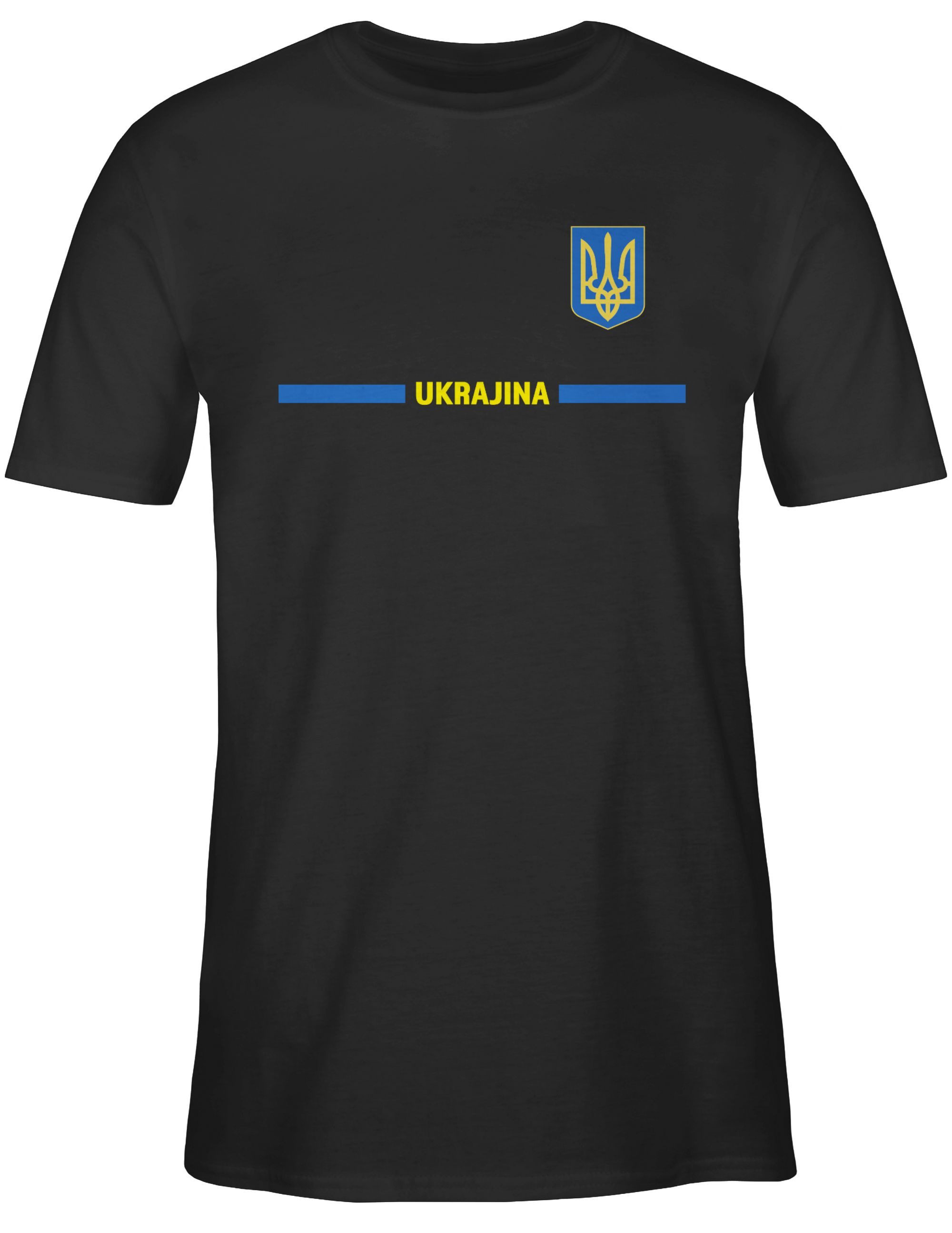 T-Shirt Ukraine Trikot Wappen, Україна mit Stolz, Ukrainisches Fan-Motiv