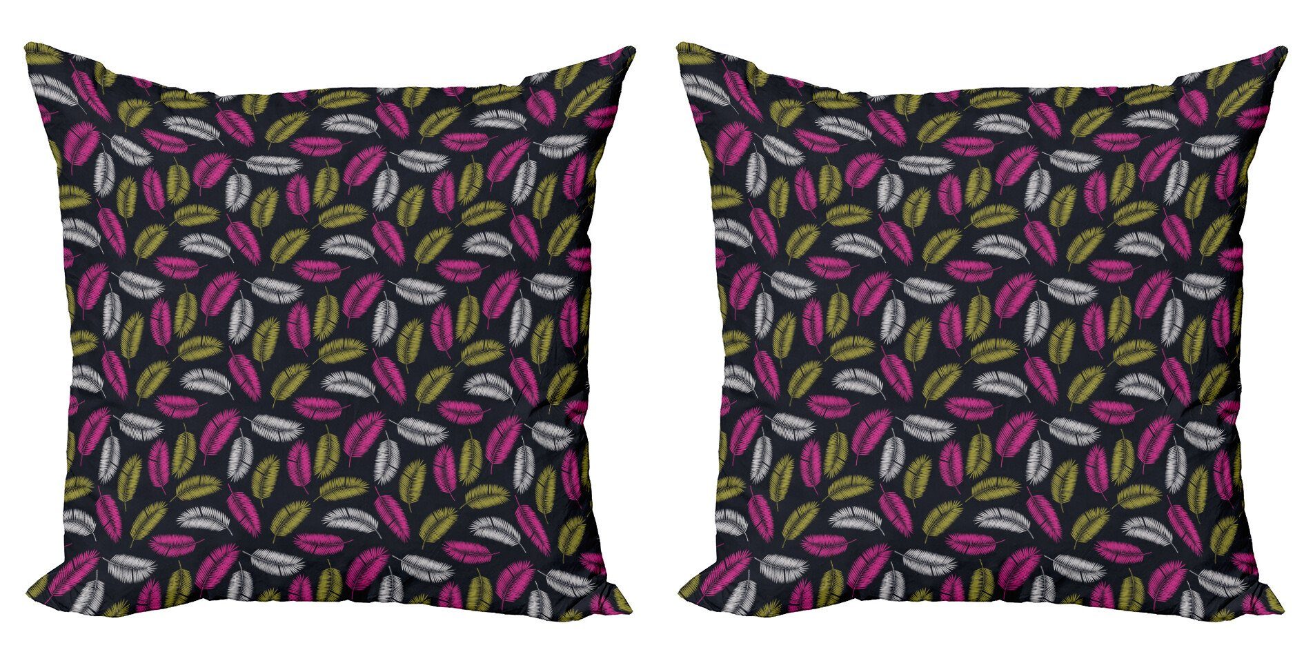 Kissenbezüge Modern Accent Doppelseitiger Digitaldruck, Abakuhaus (2 Stück), Tropisch Beach Ocean Leafage Entwurf
