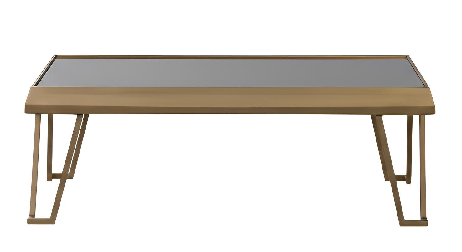 JVmoebel Couchtisch Goldener Couchtisch Minimalistischer Stil Modernes Design Metallrahmen